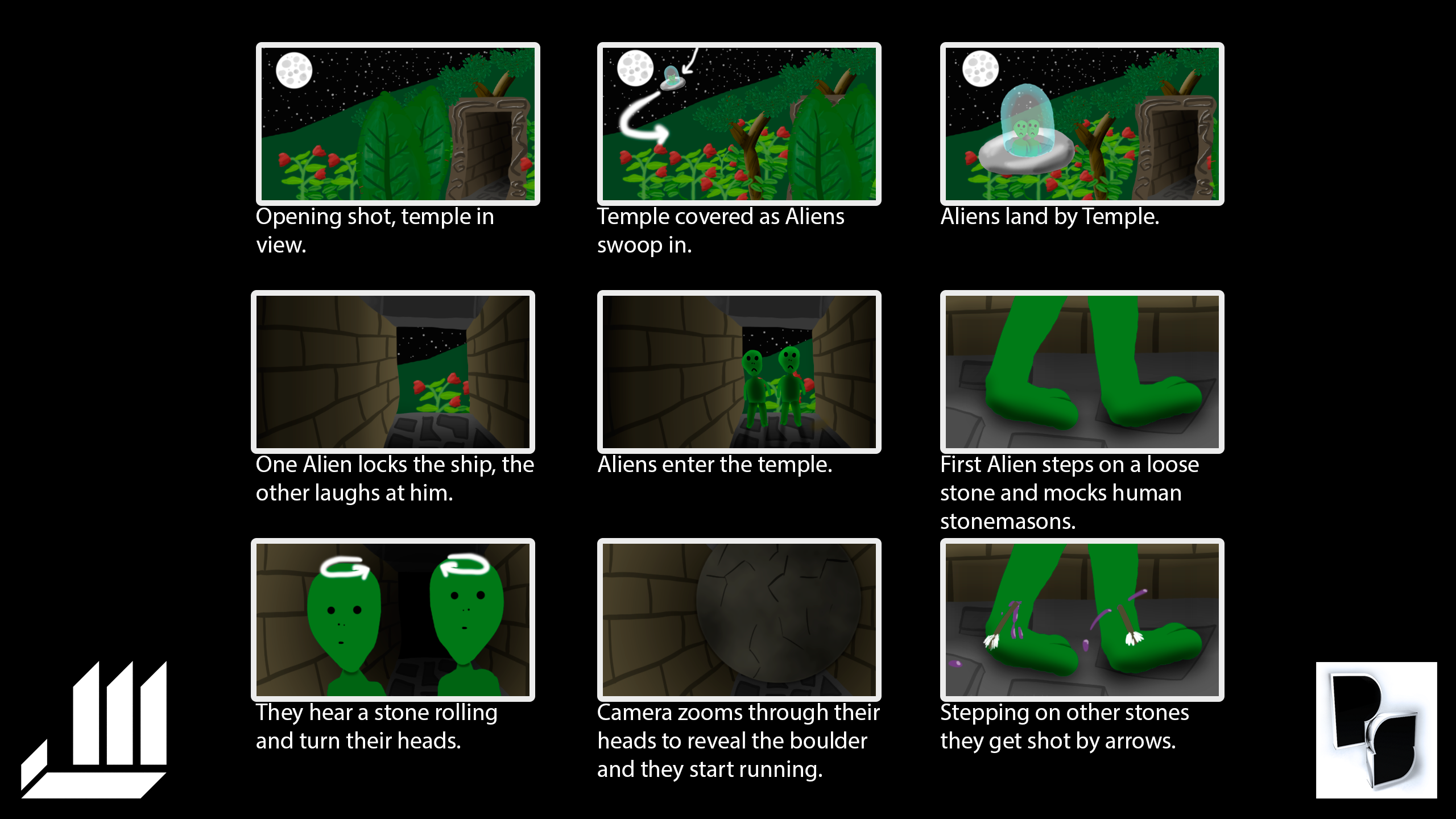 aliens storyboard 1