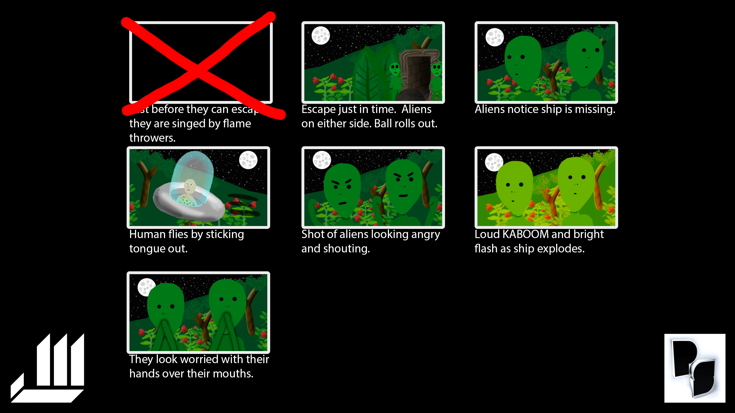 aliens storyboard 2